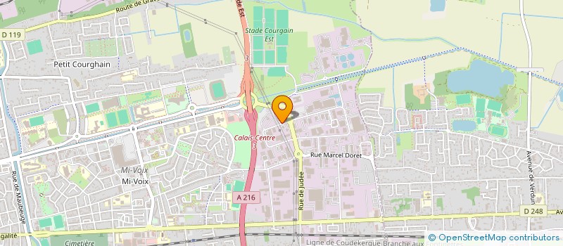 localisation de l'entreprise PADEL 30  CALAIS