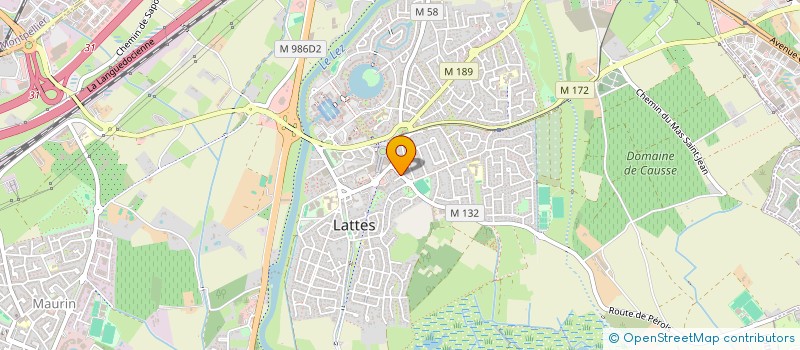 localisation de l'entreprise PADEL  LATTES