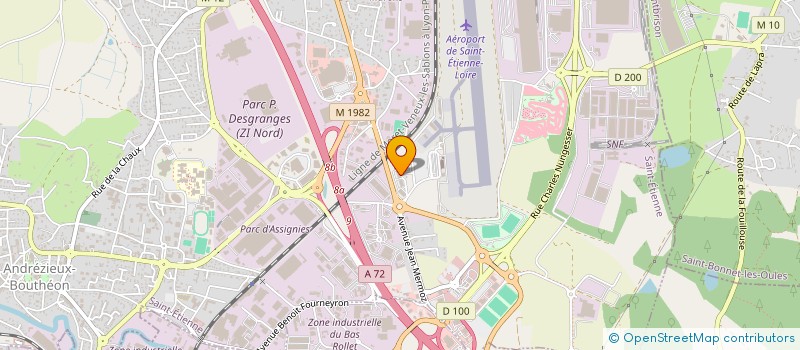 localisation de l'entreprise PADEL AB  ANDREZIEUX-BOUTHEON