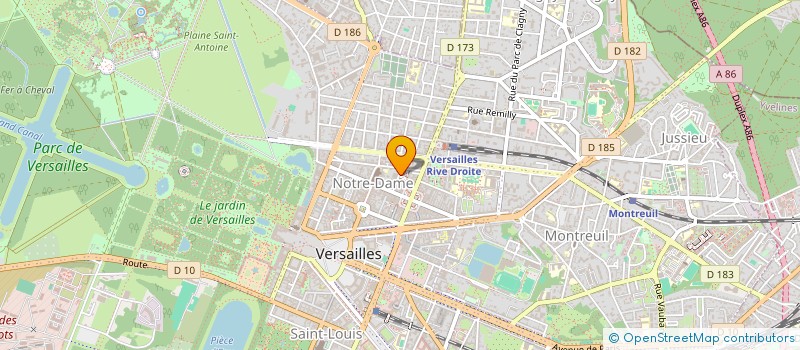 localisation de l'entreprise PADEL + AGENCY à VERSAILLES