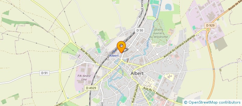 localisation de l'entreprise PADEL AVENIR DU COQUELICOT  ALBERT