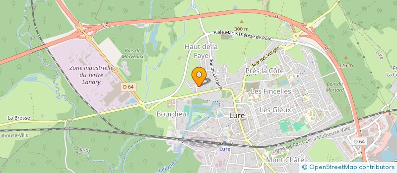 localisation de l'entreprise PADEL BRO 70  LURE