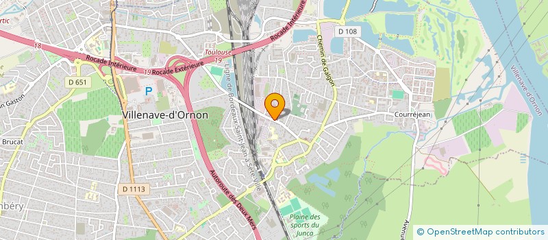 localisation de l'entreprise PADEL CLUB BERGERAC  VILLENAVE-D'ORNON