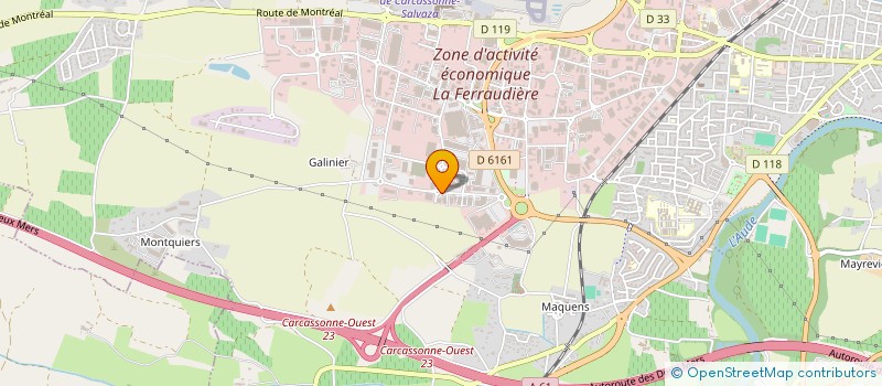 localisation de l'entreprise PADEL CLUB CARCASSONNE  CARCASSONNE