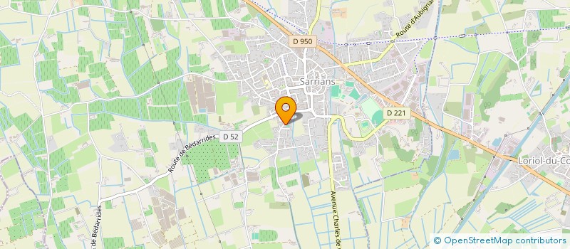 localisation de l'entreprise PADEL DE LA GARE  SARRIANS