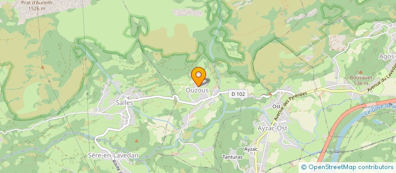 localisation de l'entreprise PADEL DES VALLEES  AGOS-VIDALOS