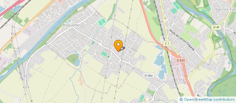 localisation de l'entreprise PADEL FL à ROQUETTES