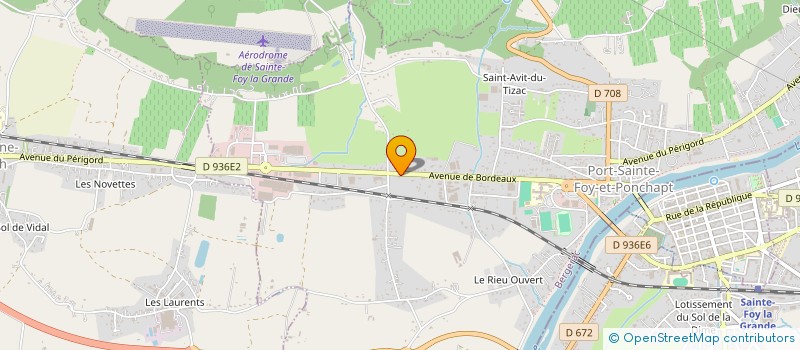 localisation de l'entreprise PADEL FOYEN  PORT-SAINTE-FOY-ET-PONCHAPT