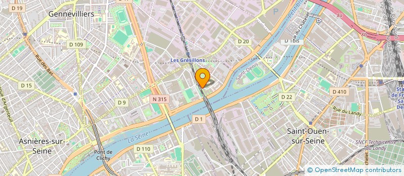 localisation de l'entreprise PADEL FRANCE DISTRIBUTION à ASNIERES-SUR-SEINE