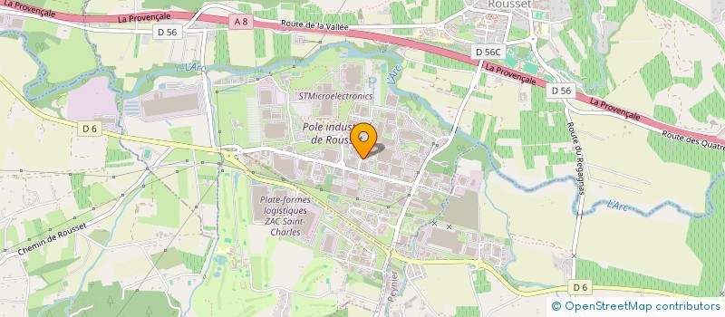 localisation de l'entreprise PADEL IMMO STE VICTOIRE (PISV)  ROUSSET