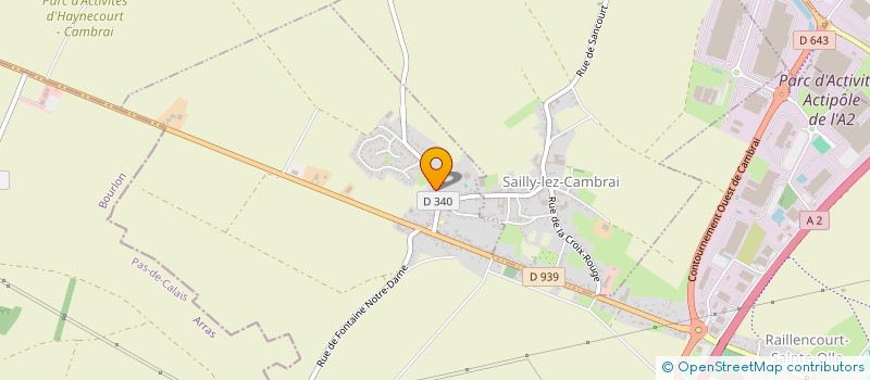 localisation de l'entreprise PADEL JRLC  RAILLENCOURT-SAINTE-OLLE