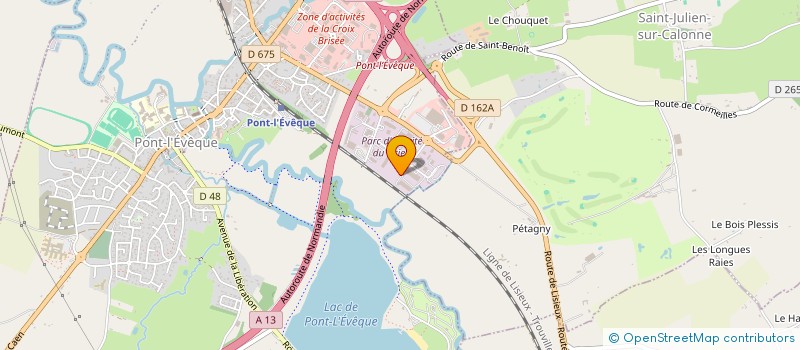 localisation de l'entreprise PADEL LOB  PONT-L'EVEQUE