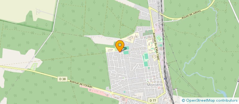 localisation de l'entreprise PADEL MORCENX  MORCENX-LA-NOUVELLE