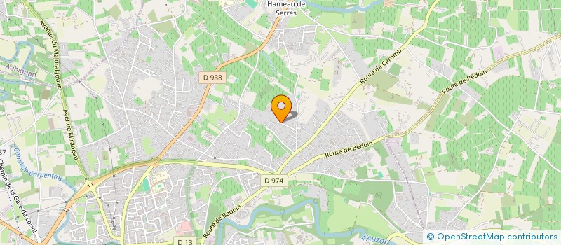 localisation de l'entreprise PADEL PASSION ET PERFECTIONNEMENT à CARPENTRAS