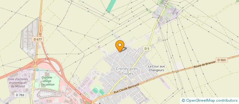 localisation de l'entreprise PADEL PAULINE  CRENEY-PRES-TROYES