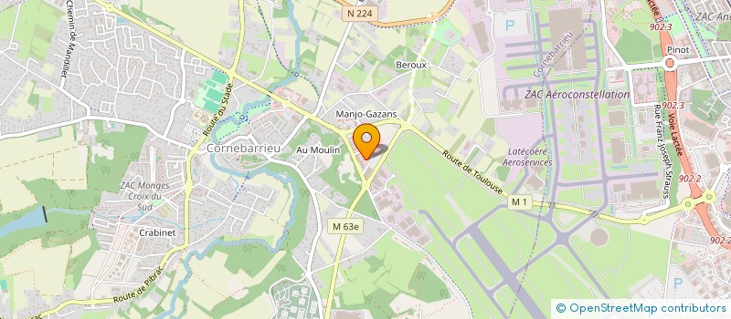 localisation de l'entreprise PADEL & PICKLEBALL TOULOUSE  CORNEBARRIEU