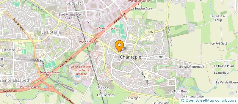 localisation de l'entreprise PADEL QUEVERT  CHANTEPIE