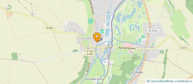 localisation de l'entreprise PADEL ROUGE  IVRY LA BATAILLE