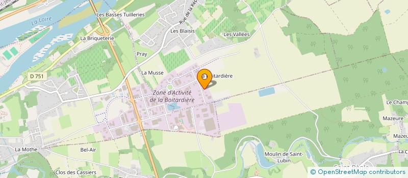 localisation de l'entreprise PADEL SQUASH CLUB AMBOISE  CHARGE