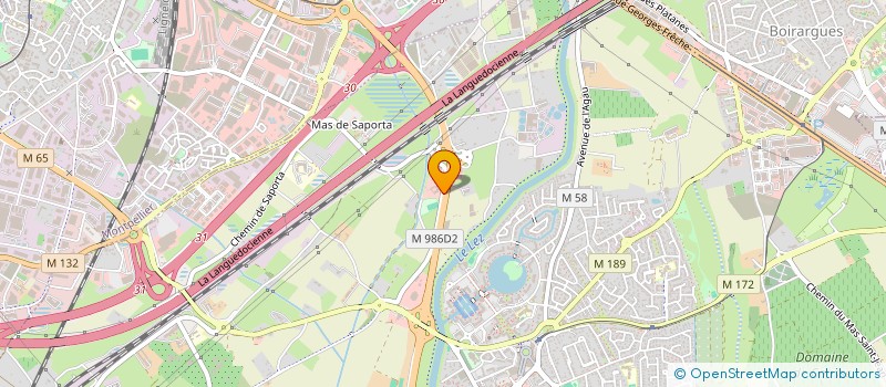 localisation de l'entreprise PADEL SUD DE FRANCE  LATTES