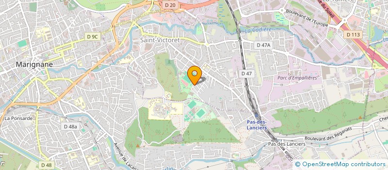 localisation de l'entreprise PADEL TENNIS CLUB ST VICTORET  SAINT-VICTORET