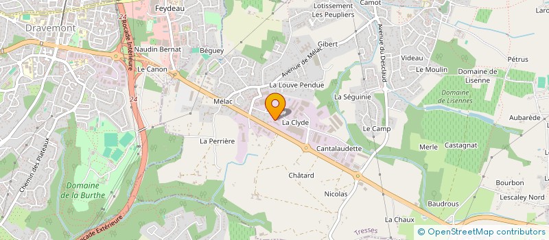 localisation de l'entreprise PADEL TRESSES  TRESSES