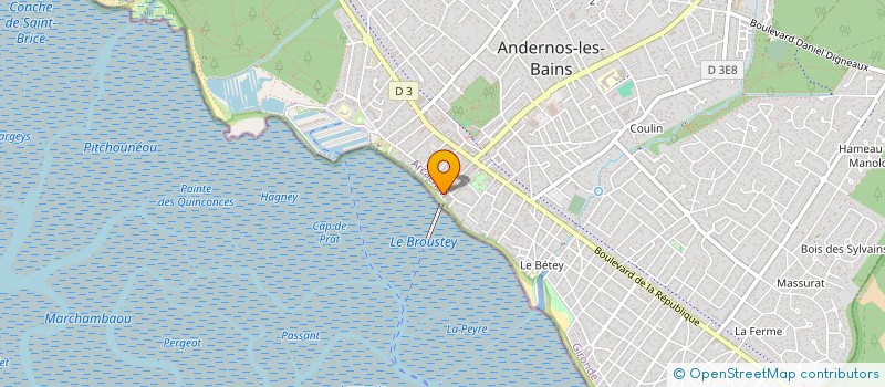 localisation de l'entreprise PADEL ZONE ANDERNOS à ANDERNOS-LES-BAINS