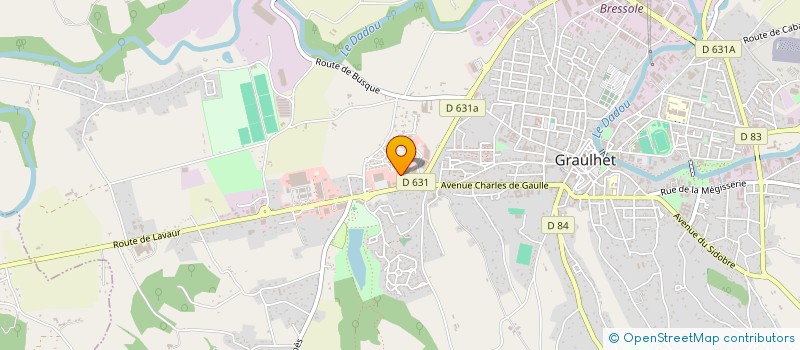 localisation de l'entreprise PADEL22  GRAULHET