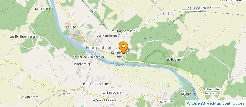 localisation de l'entreprise PADELSPORT à FONTGOMBAULT