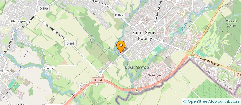 localisation de l'entreprise PADELUP  SAINT-GENIS-POUILLY