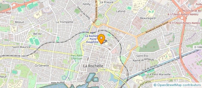 localisation de l'entreprise PADHA YOGA  LA ROCHELLE