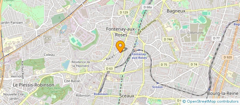 localisation de l'entreprise PADIJUMO à FONTENAY-AUX-ROSES