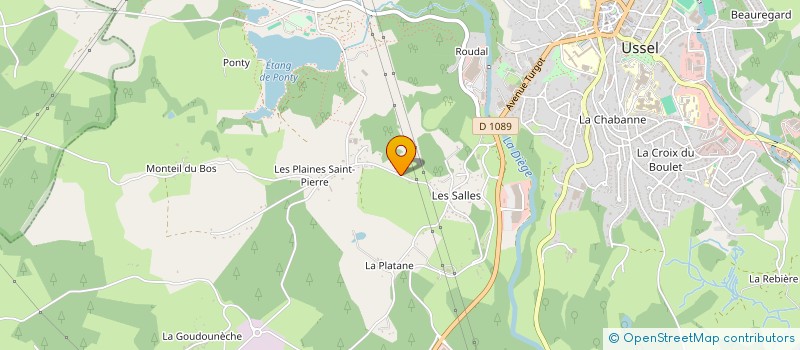 localisation de l'entreprise PADILLA BTP à USSEL