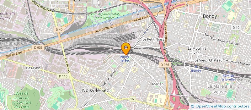 localisation de l'entreprise PADIM à NOISY-LE-SEC