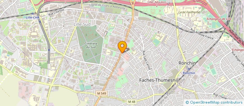 localisation de l'entreprise PADIMEX INTERNATIONAL  FACHES-THUMESNIL