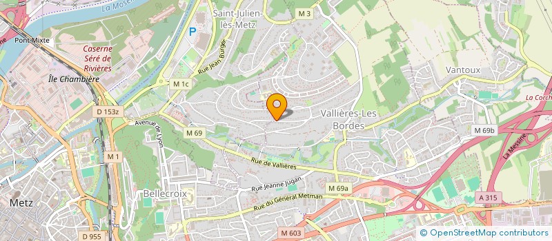 localisation de l'entreprise PADINA  METZ