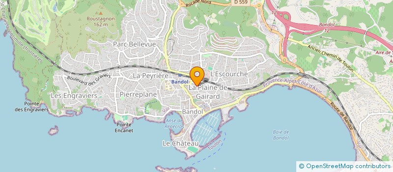 localisation de l'entreprise PADINGO 2  BANDOL