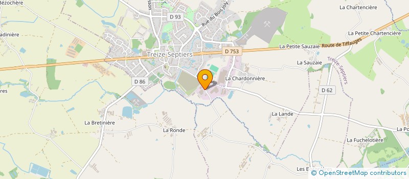 localisation de l'entreprise PADIOU à TREIZE-SEPTIERS