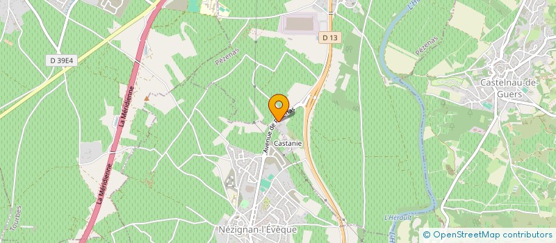 localisation de l'entreprise PADIRAC  PEZENAS