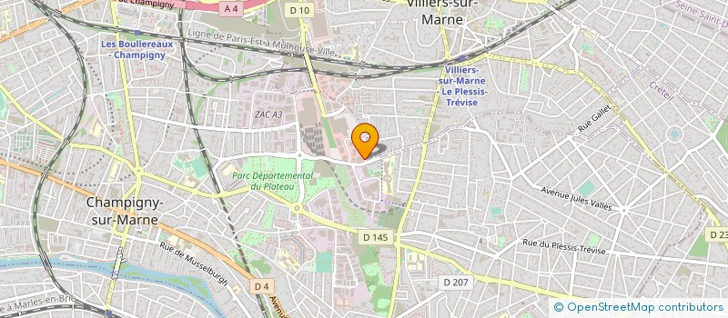 localisation de l'entreprise PADIS à CHAMPIGNY-SUR-MARNE