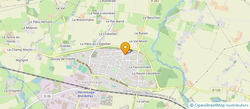 localisation de l'entreprise PADL MONDRIAN  L'HERMITAGE