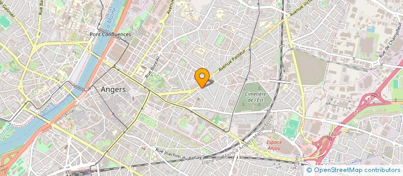 localisation de l'entreprise PADO 18 à ANGERS