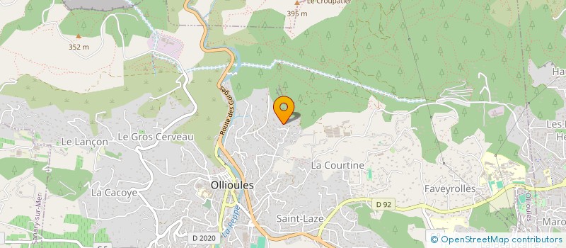 localisation de l'entreprise PADO à OLLIOULES