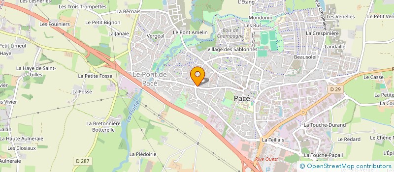 localisation de l'entreprise PADO à PACE