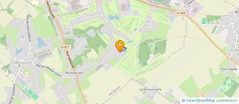 localisation de l'entreprise PADOC CLUB  MERIGNIES