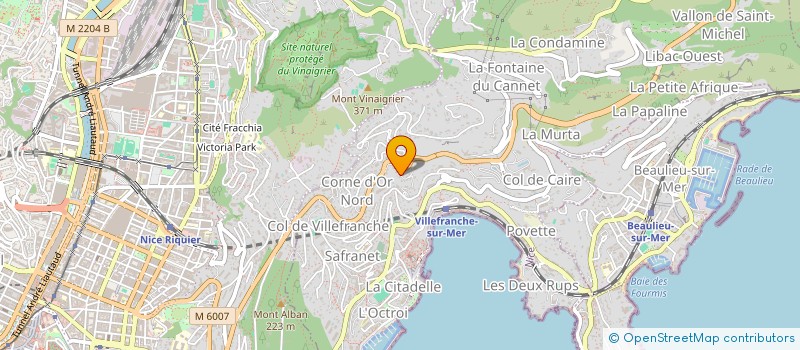 localisation de l'entreprise PADOCAL à VILLEFRANCHE-SUR-MER