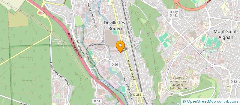 localisation de l'entreprise PADOK  DEVILLE-LES-ROUEN