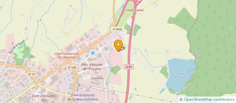 localisation de l'entreprise PADONA à CHOLET