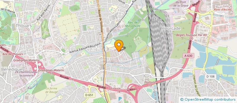 localisation de l'entreprise PADOTRANS à BEGLES