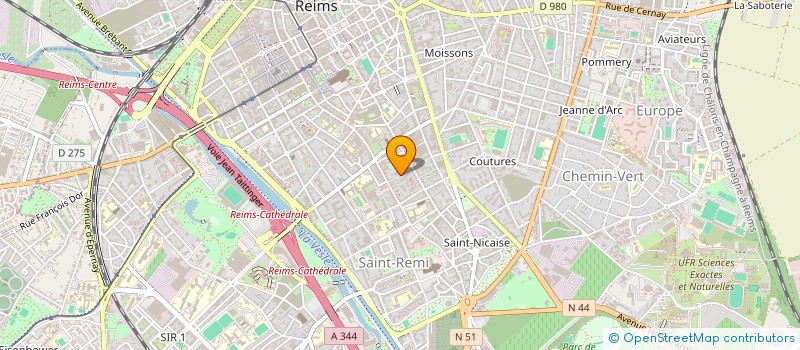 localisation de l'entreprise PADOU  REIMS